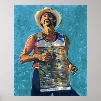 Zydeco Joe Painting Poster