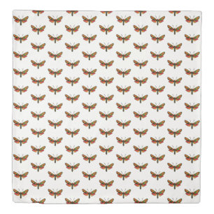 Zygaena carniolica - The Crepuscular Burnet Moth Duvet Cover