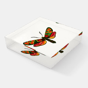 Zygaena carniolica - The Crepuscular Burnet Moth Paperweight