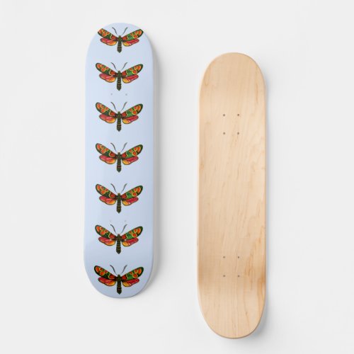 Zygaena carniolica _ The Crepuscular Burnet Moth Skateboard