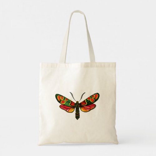 Zygaena carniolica _ The Crepuscular Burnet Moth Tote Bag