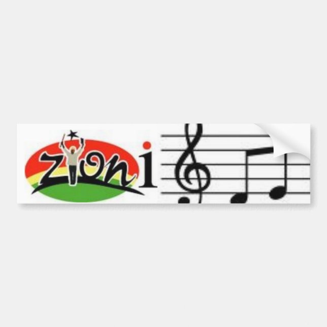 zyonimusic bumper sticker (Front)