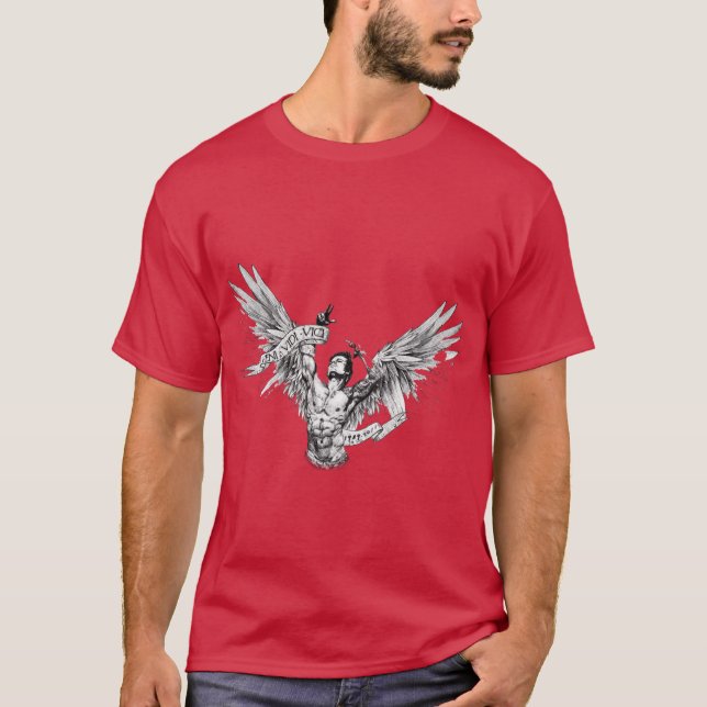 Zyzz Winged T-Shirt (Front)