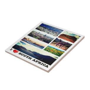 zZA014 SOUTH AFRICA I Love, Mosaic, Ceramic Tile