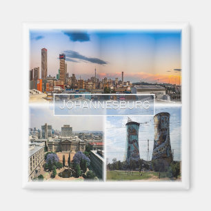 zZA030 JOHANNESBURG, Mosaic, South Africa, Fridge Magnet