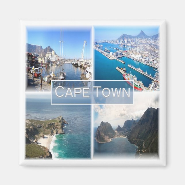 zZA031 CAPE TOWN, South Africa, Fridge Magnet (Front)