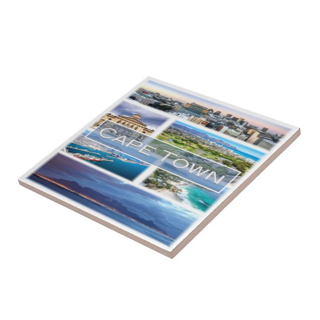 zZA032 CAPE TOWN, Mosaic, South Africa, Ceramic Tile (Side)