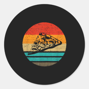 Zza Slice Retro Style Vintage Classic Round Sticker