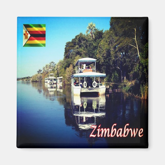 zZW012 VICTORIA FALLS, Zimbabwe, Africa, Fridge Magnet (Front)