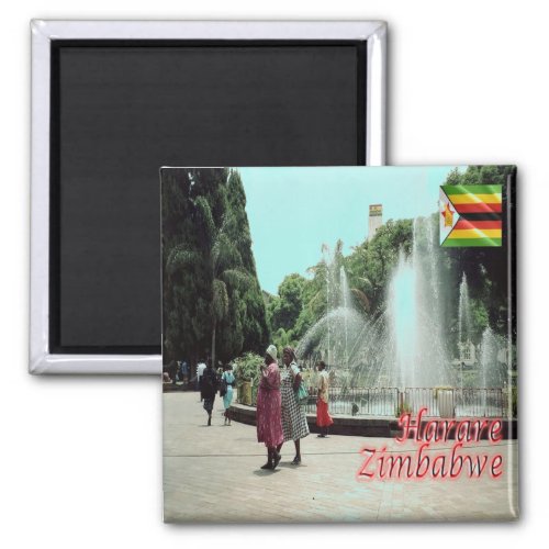 zZW014 HARARE  Zimbabwe Africa Fridge Magnet