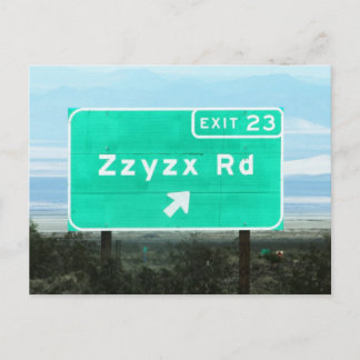 Zzyzx Rd.Exit Postcard