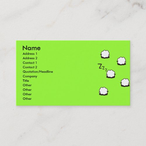 ZZZ BUSINESS CARD TEMPLATES