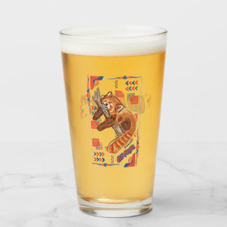 "Zzz" RED PANDA Glass