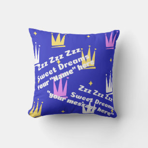 ZZZ sweet dreams Throw Pillow