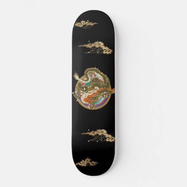 龍のデザインの和風スケボー SKATEBOARD | Zazzle